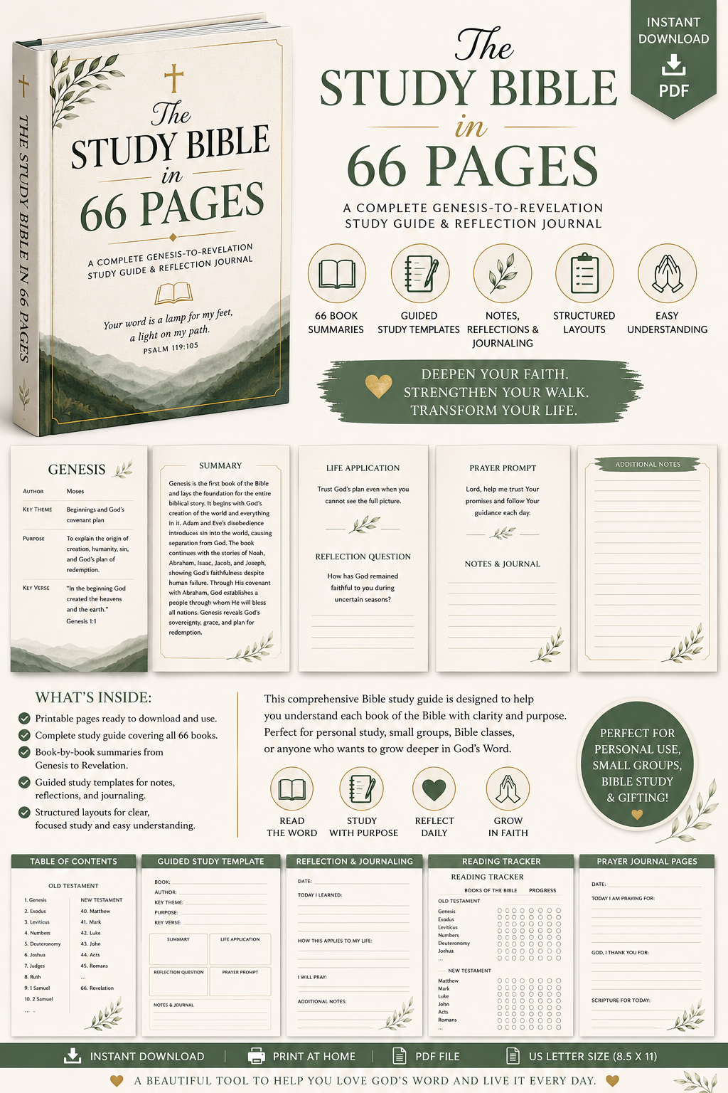 The Study Bible in 66 Pages