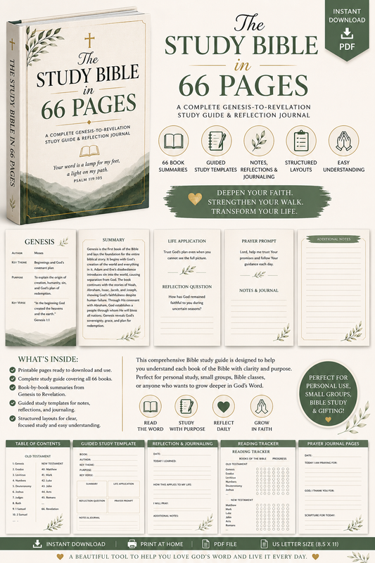 The Study Bible in 66 Pages