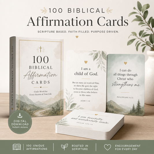 100 Biblical Affirmation Cards